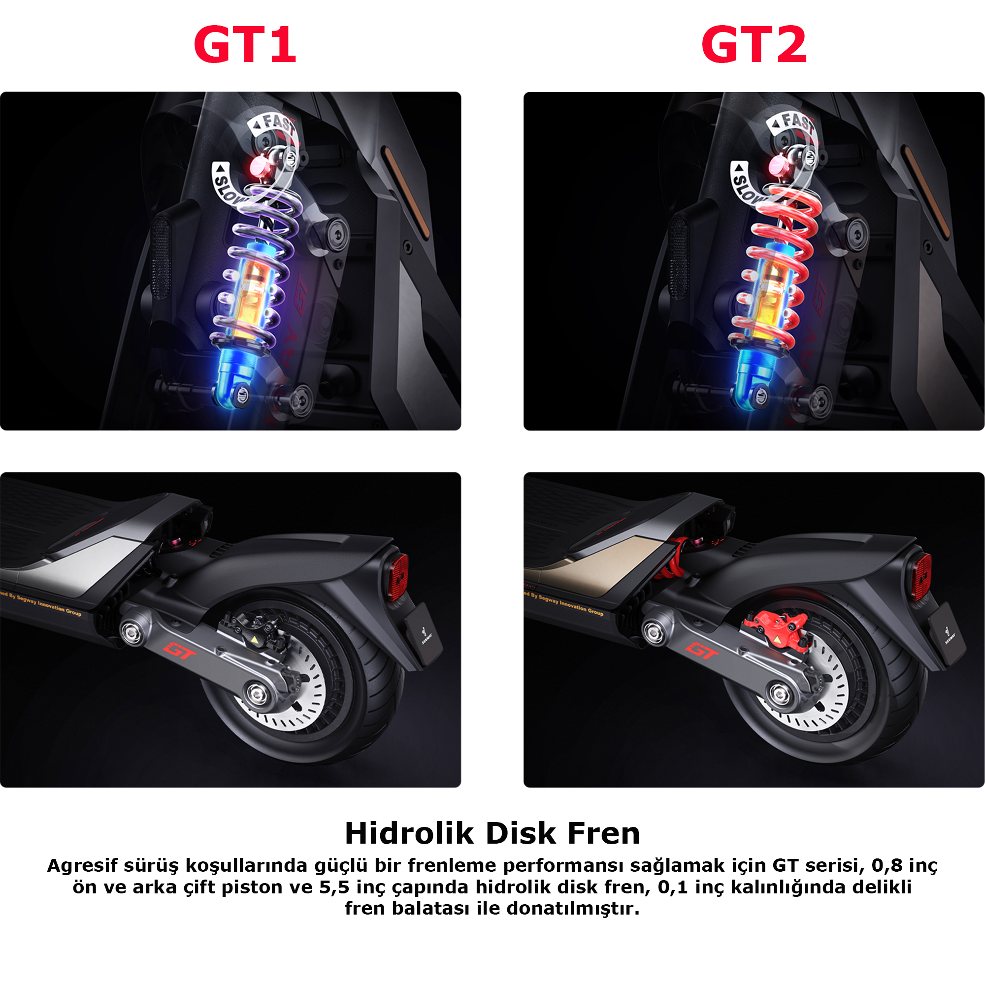 Segway SuperScooter GT Hidrolik disk fren